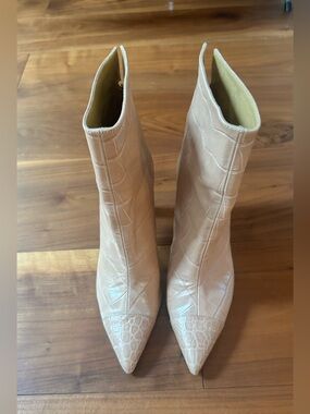 Stuart Weitzman Croc Booties